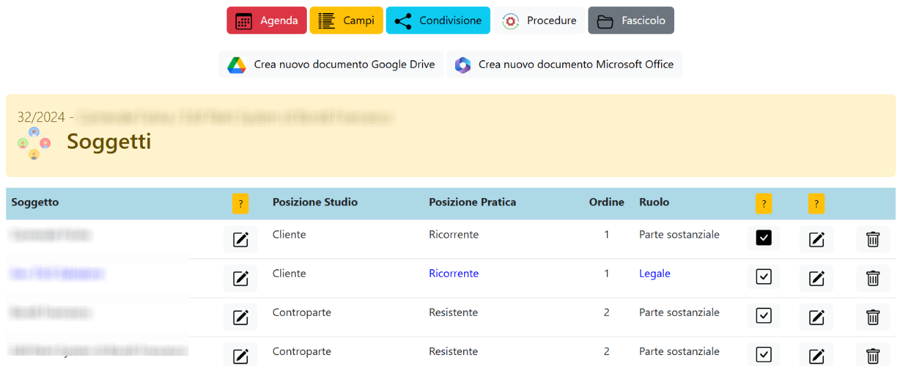 Screenshot Gestione Soggetti